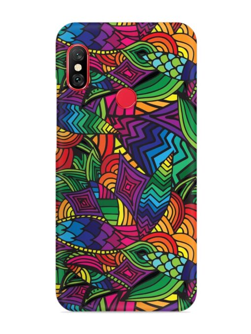 Abstract Multicolor Seamless Snap Case for Xiaomi Mi A2