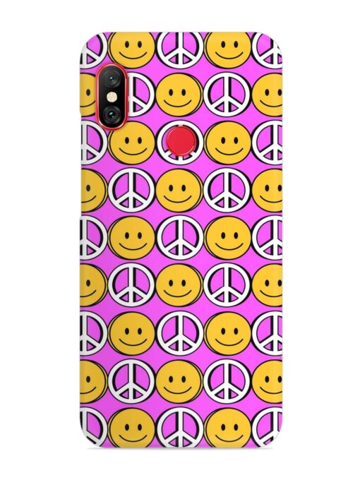 Smiley Face Peace Snap Case for Xiaomi Mi A2 Zapvi