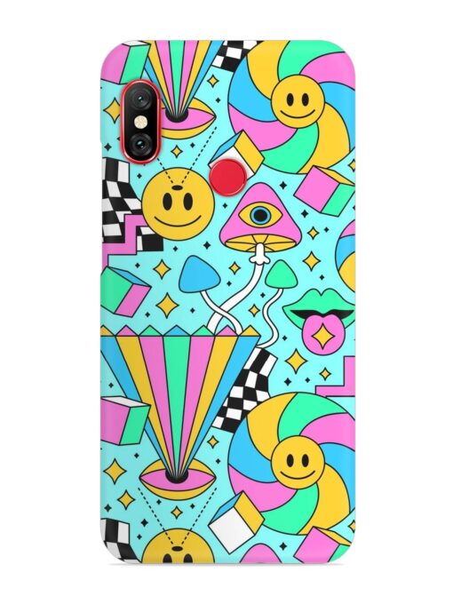 Trippy Rainbow 60S Snap Case for Xiaomi Mi A2 Zapvi