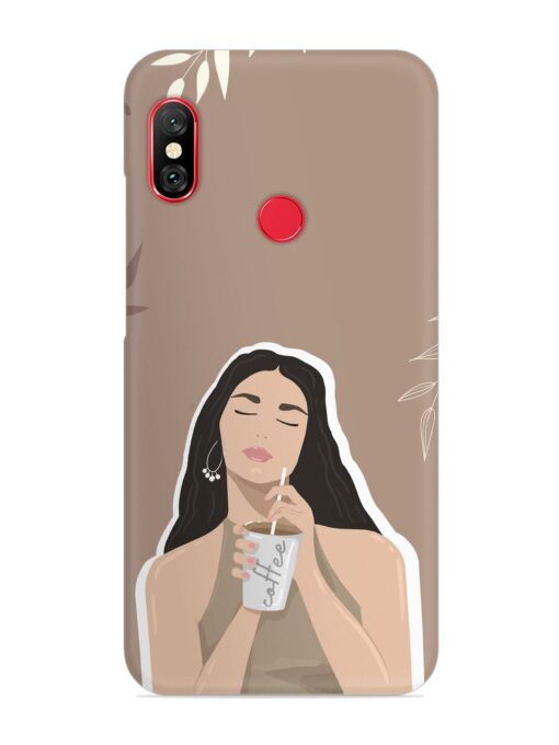 Girl With Coffee Snap Case for Xiaomi Mi A2