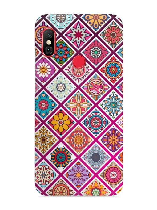 Seamless Tile Pattern Snap Case for Xiaomi Mi A2 Zapvi