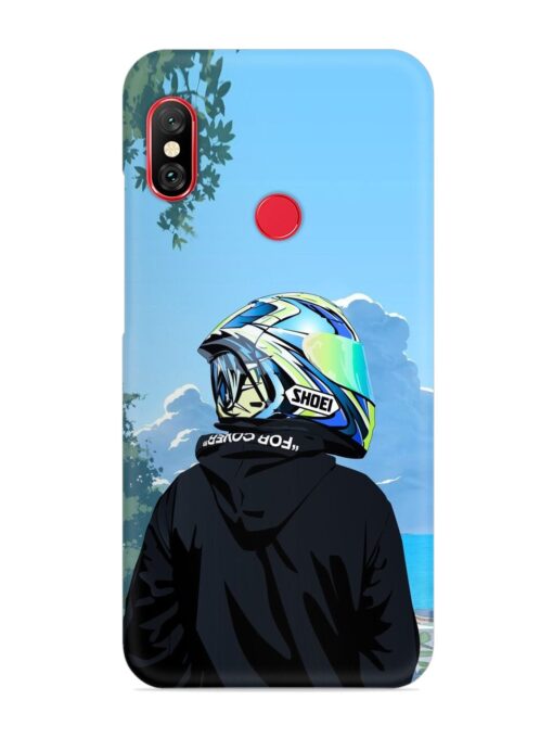 Rider With Helmet Snap Case for Xiaomi Mi A2