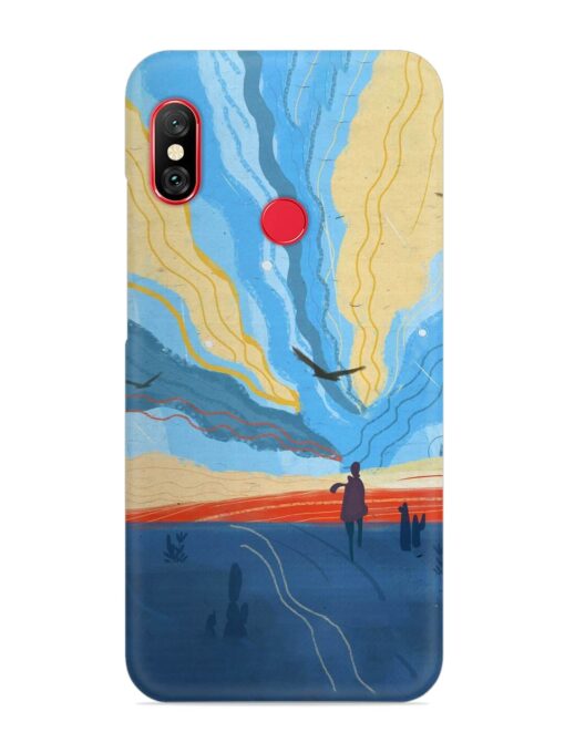 Minimal Abstract Landscape Snap Case for Xiaomi Mi A2