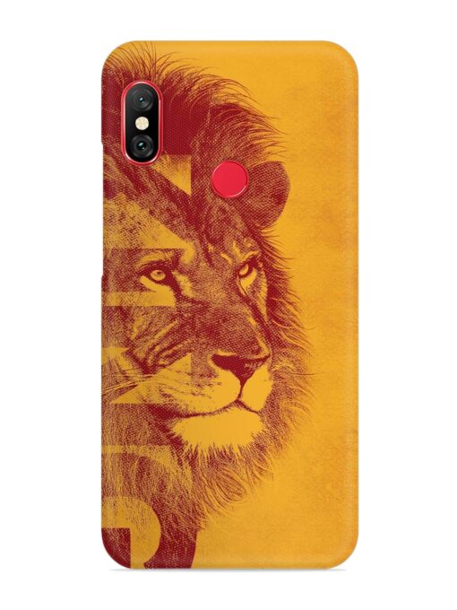 Gold Lion Crown Art Snap Case for Xiaomi Mi A2