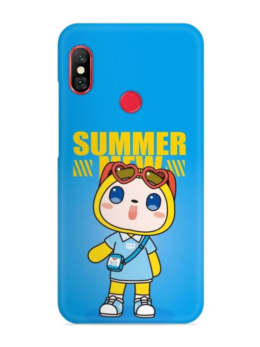 Summer Mew Cartoon Snap Case for Xiaomi Mi A2