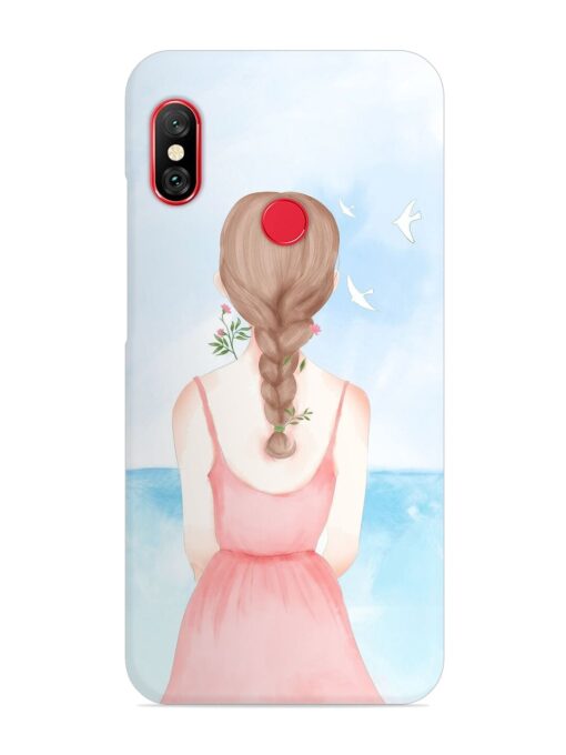 Watercolor Girl Vector Snap Case for Xiaomi Mi A2 Zapvi