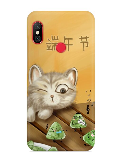 Cat Scorpion Dancing Snap Case for Xiaomi Mi A2