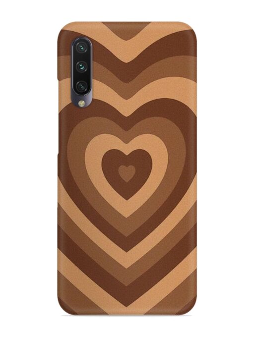 Brown Heart Snap Case for Xiaomi Mi A3 Zapvi