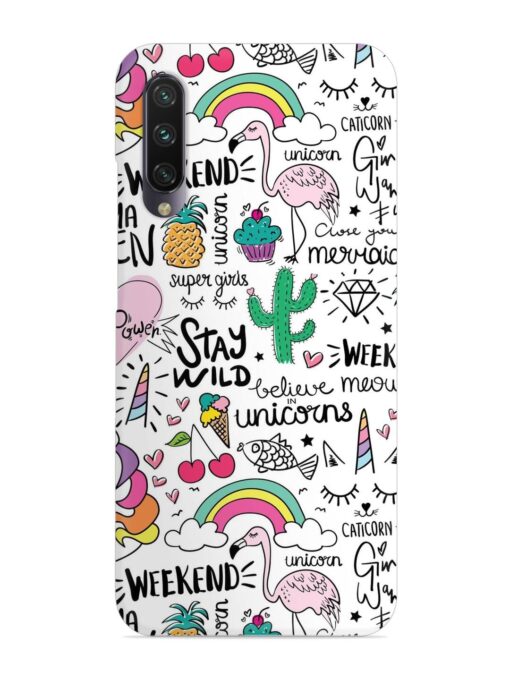 Unicorn Ice Cream Snap Case for Xiaomi Mi A3 Zapvi