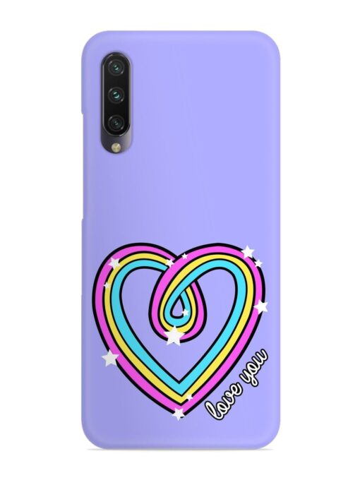 Colorful Rainbow Heart Snap Case for Xiaomi Mi A3