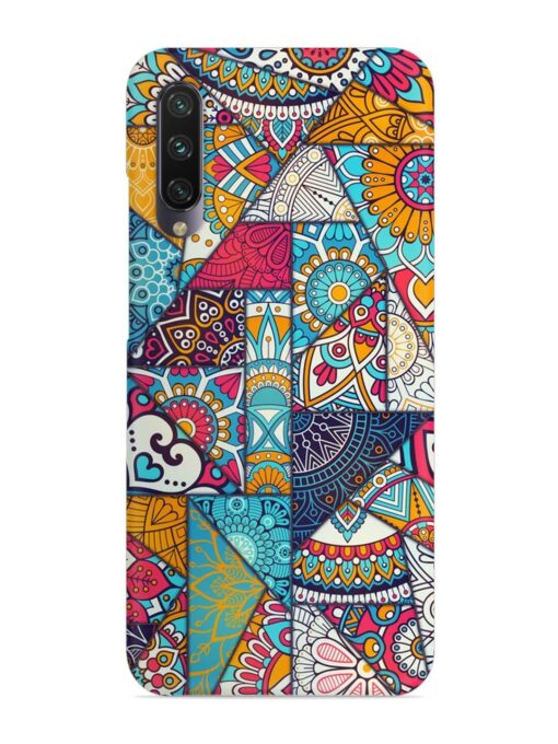 Patchwork Pattern Vintage Snap Case for Xiaomi Mi A3 Zapvi