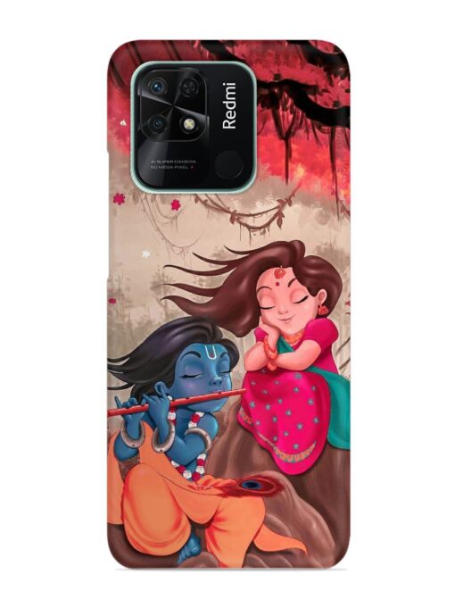 Radhe Krishna Water Art Snap Case for Xiaomi Redmi 10 Zapvi