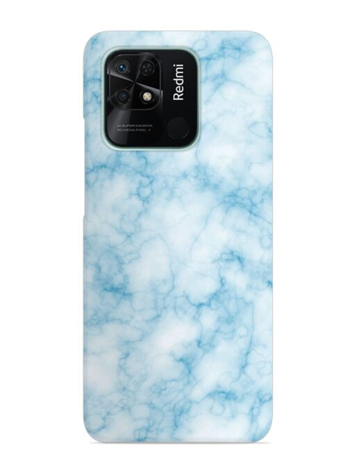 Blue White Natural Marble Snap Case for Xiaomi Redmi 10