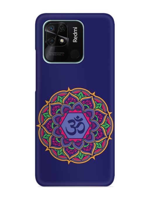 Om Mandala Art Blue Snap Case for Xiaomi Redmi 10 Zapvi