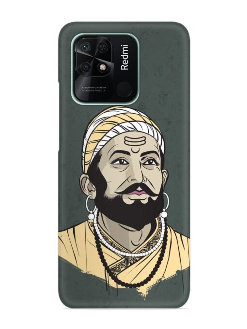 Shivaji Maharaj Vector Art Snap Case for Xiaomi Redmi 10