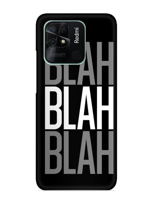 Blah Blah Blah Wallpaper Snap Case for Xiaomi Redmi 10