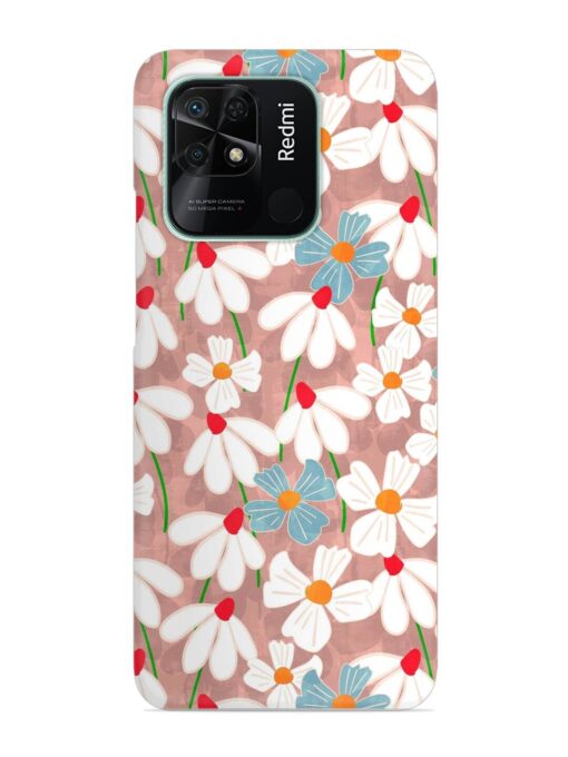 Abstract Petal Flowers Snap Case for Xiaomi Redmi 10 Zapvi