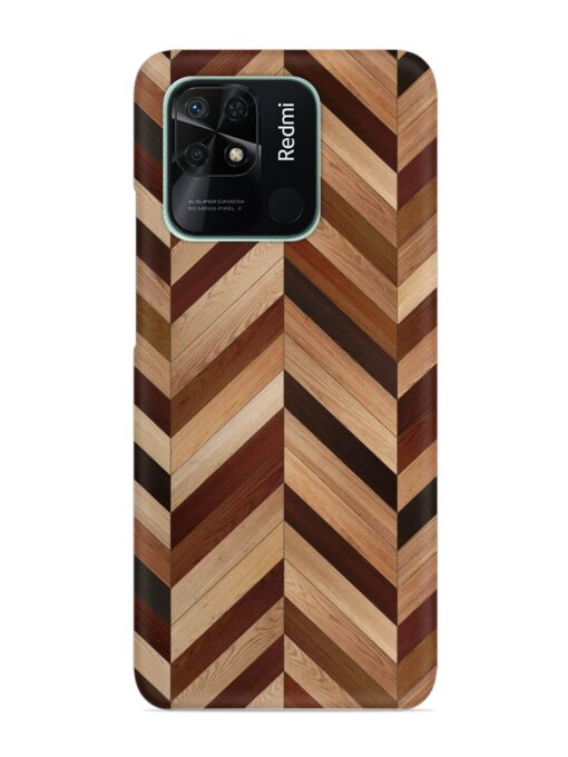 Seamless Wood Parquet Snap Case for Xiaomi Redmi 10 Zapvi