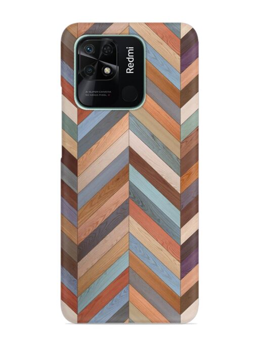 Seamless Wood Parquet Snap Case for Xiaomi Redmi 10 Zapvi