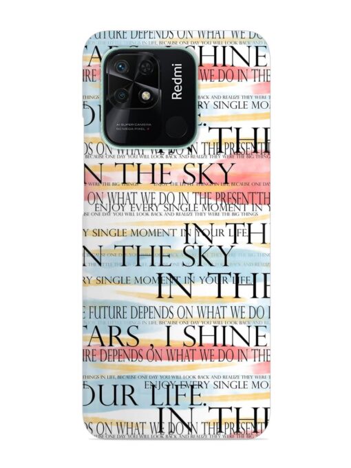 Seamless Slogans Pattern Snap Case for Xiaomi Redmi 10 Zapvi