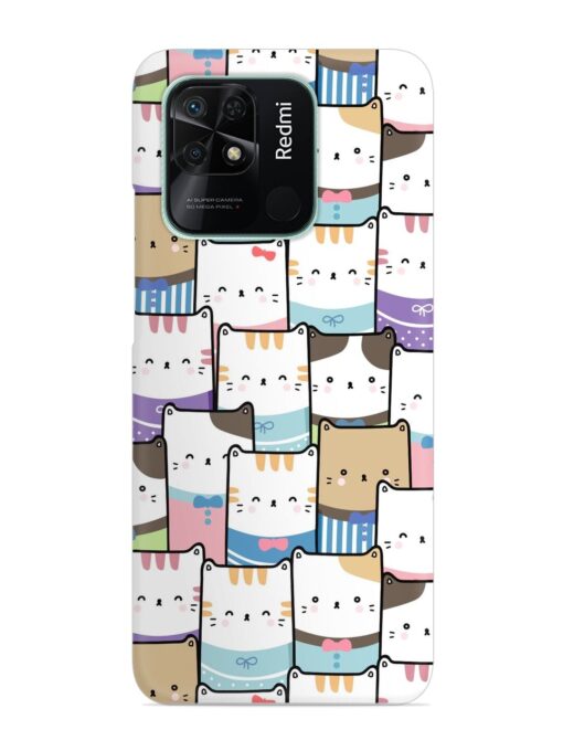 Cute Adorable Cat Snap Case for Xiaomi Redmi 10