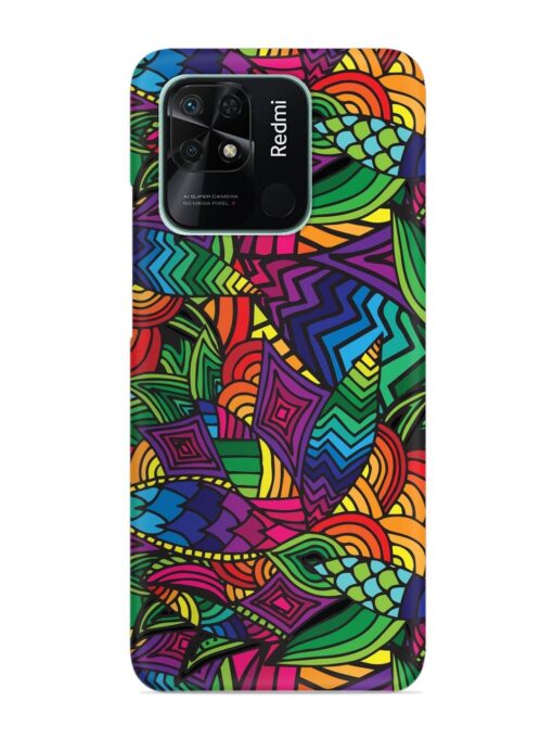 Abstract Multicolor Seamless Snap Case for Xiaomi Redmi 10