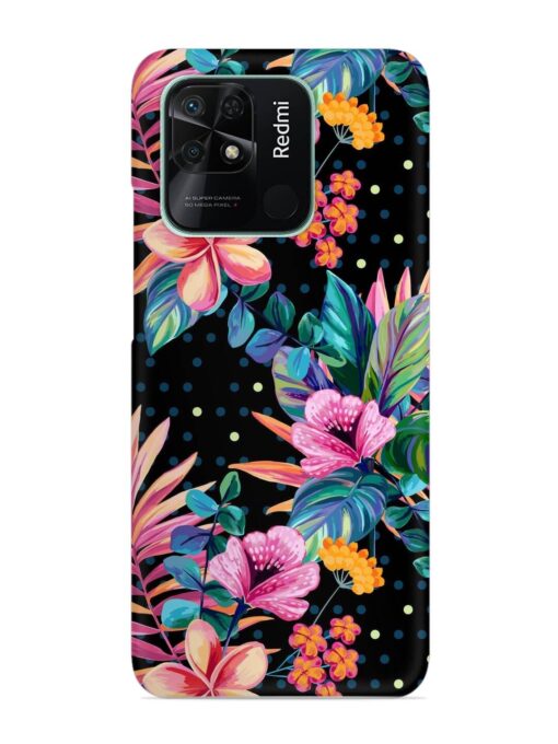 Seamless Floral Pattern Snap Case for Xiaomi Redmi 10 Zapvi