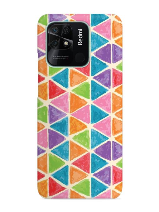 Seamless Colorful Isometric Snap Case for Xiaomi Redmi 10