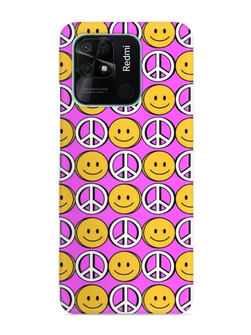 Smiley Face Peace Snap Case for Xiaomi Redmi 10