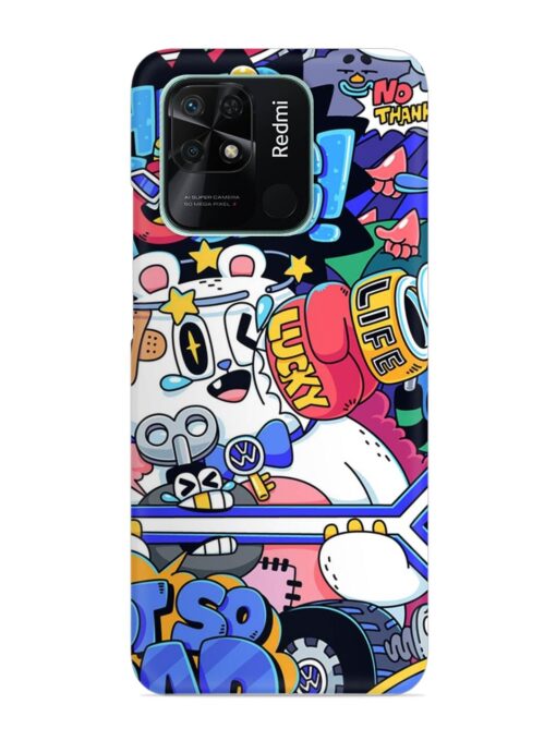 Universal Doodle Snap Case for Xiaomi Redmi 10 Zapvi