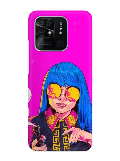 Aesthetic Anime Girl Snap Case for Xiaomi Redmi 10