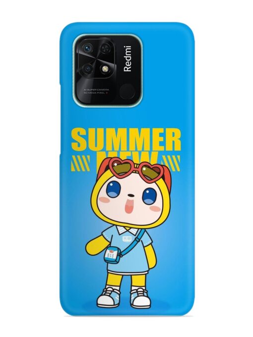 Summer Mew Cartoon Snap Case for Xiaomi Redmi 10