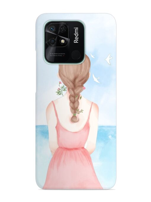 Watercolor Girl Vector Snap Case for Xiaomi Redmi 10 Zapvi