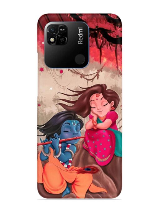 Radhe Krishna Water Art Snap Case for Xiaomi Redmi 10A Zapvi