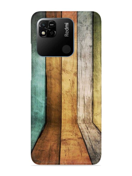 Wooden Realistic Art Snap Case for Xiaomi Redmi 10A Zapvi