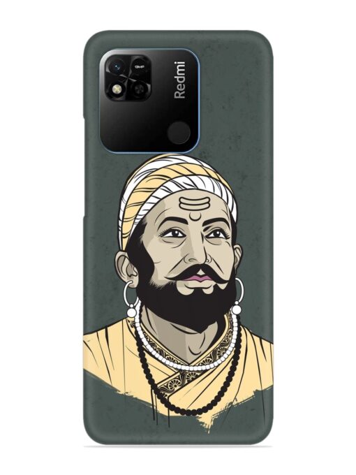 Shivaji Maharaj Vector Art Snap Case for Xiaomi Redmi 10A