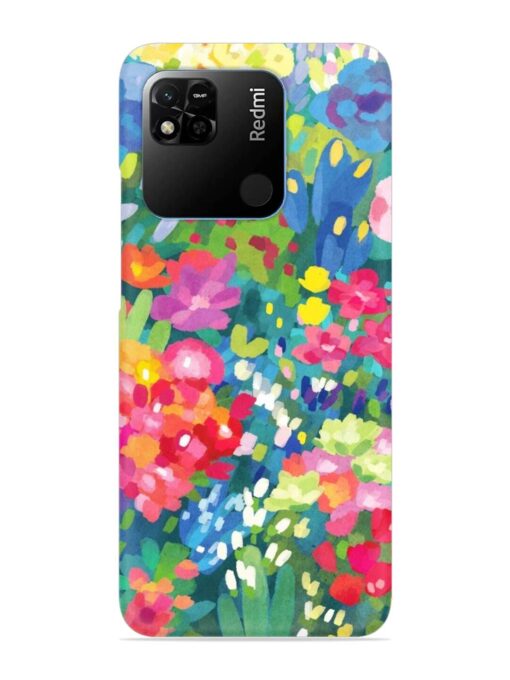 Watercolor Flower Art Snap Case for Xiaomi Redmi 10A Zapvi