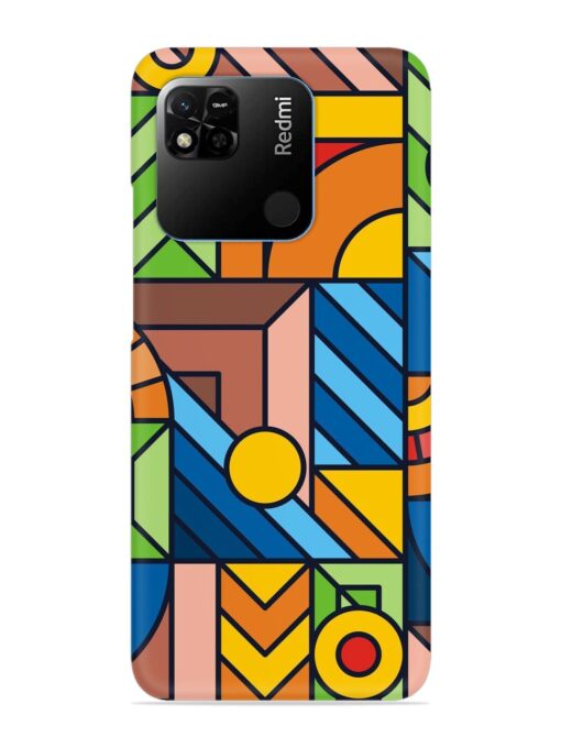 Colorful Geometric Snap Case for Xiaomi Redmi 10A Zapvi