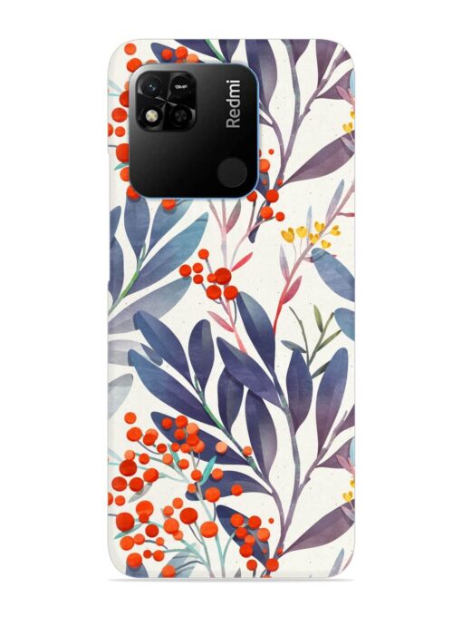 Seamless Floral Pattern Snap Case for Xiaomi Redmi 10A Zapvi