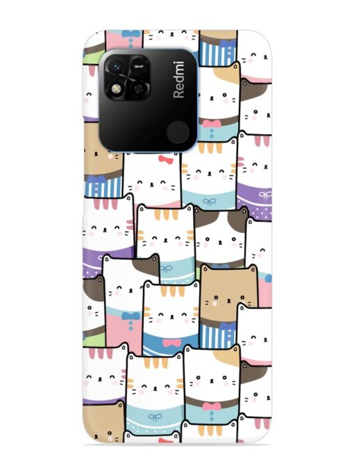 Cute Adorable Cat Snap Case for Xiaomi Redmi 10A Zapvi