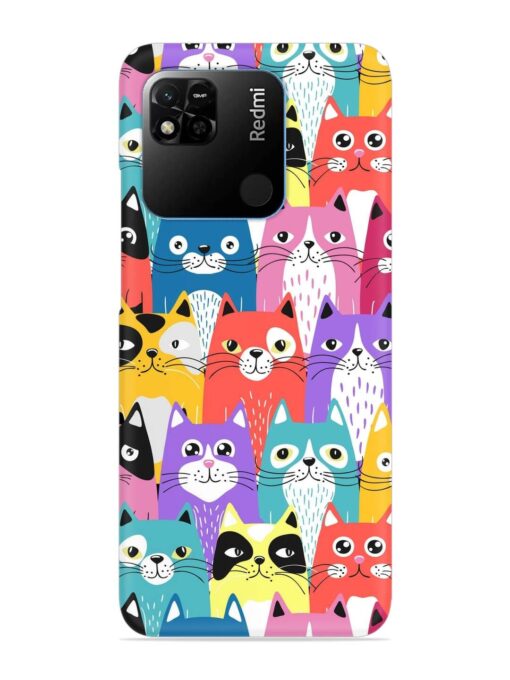 Funny Cartoon Cats Snap Case for Xiaomi Redmi 10A Zapvi