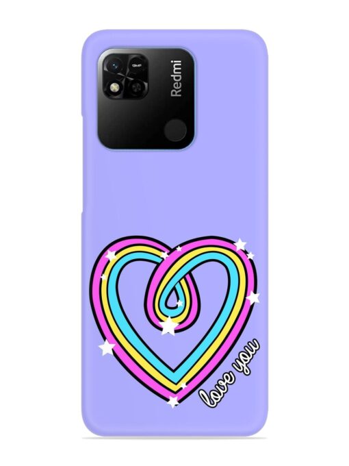 Colorful Rainbow Heart Snap Case for Xiaomi Redmi 10A