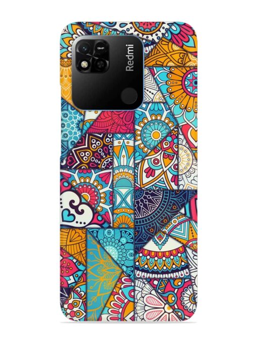 Patchwork Pattern Vintage Snap Case for Xiaomi Redmi 10A Zapvi