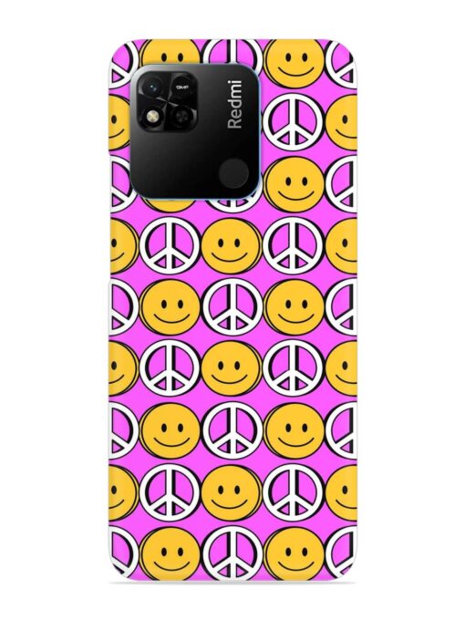 Smiley Face Peace Snap Case for Xiaomi Redmi 10A Zapvi