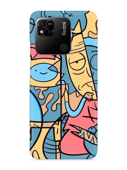 Silly Face Doodle Snap Case for Xiaomi Redmi 10A Zapvi