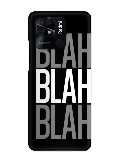 Blah Blah Blah Wallpaper Snap Case for Xiaomi Redmi 10 Power Zapvi