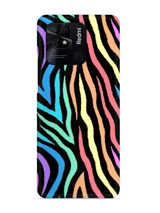 Colorful Abstract Zebra Snap Case for Xiaomi Redmi 10 Power