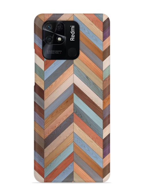 Seamless Wood Parquet Snap Case for Xiaomi Redmi 10 Power