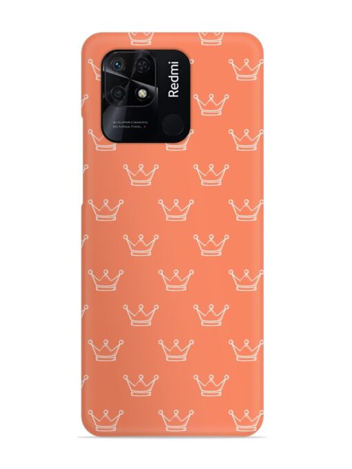 Hand Drawn Crown Snap Case for Xiaomi Redmi 10 Power