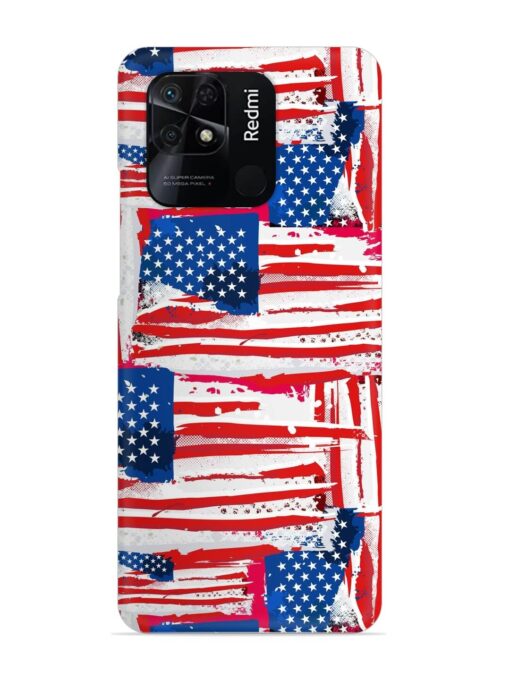 Usa Flag Seamless Snap Case for Xiaomi Redmi 10 Power